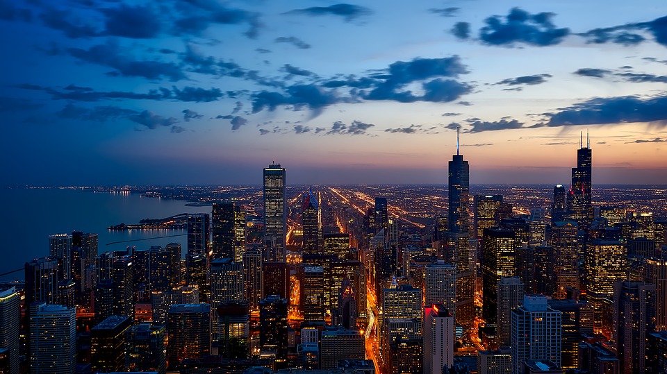 this image shows chicago skyline
